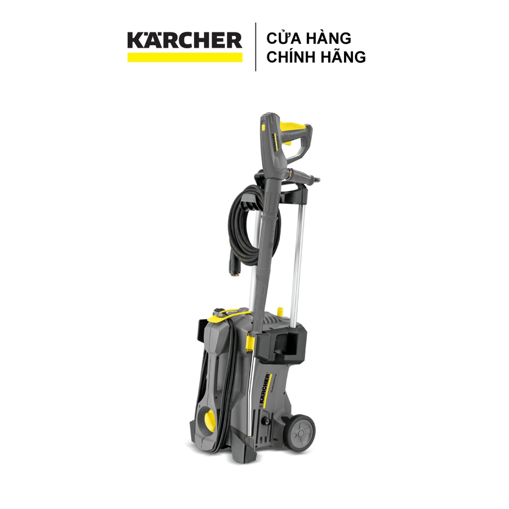 Máy phun rửa áp lực cao Karcher HD 5/11P với thời gian  hoạt động lên đến 1 giờ áp lực từ 110-160 bar dây áp lực dài 10m