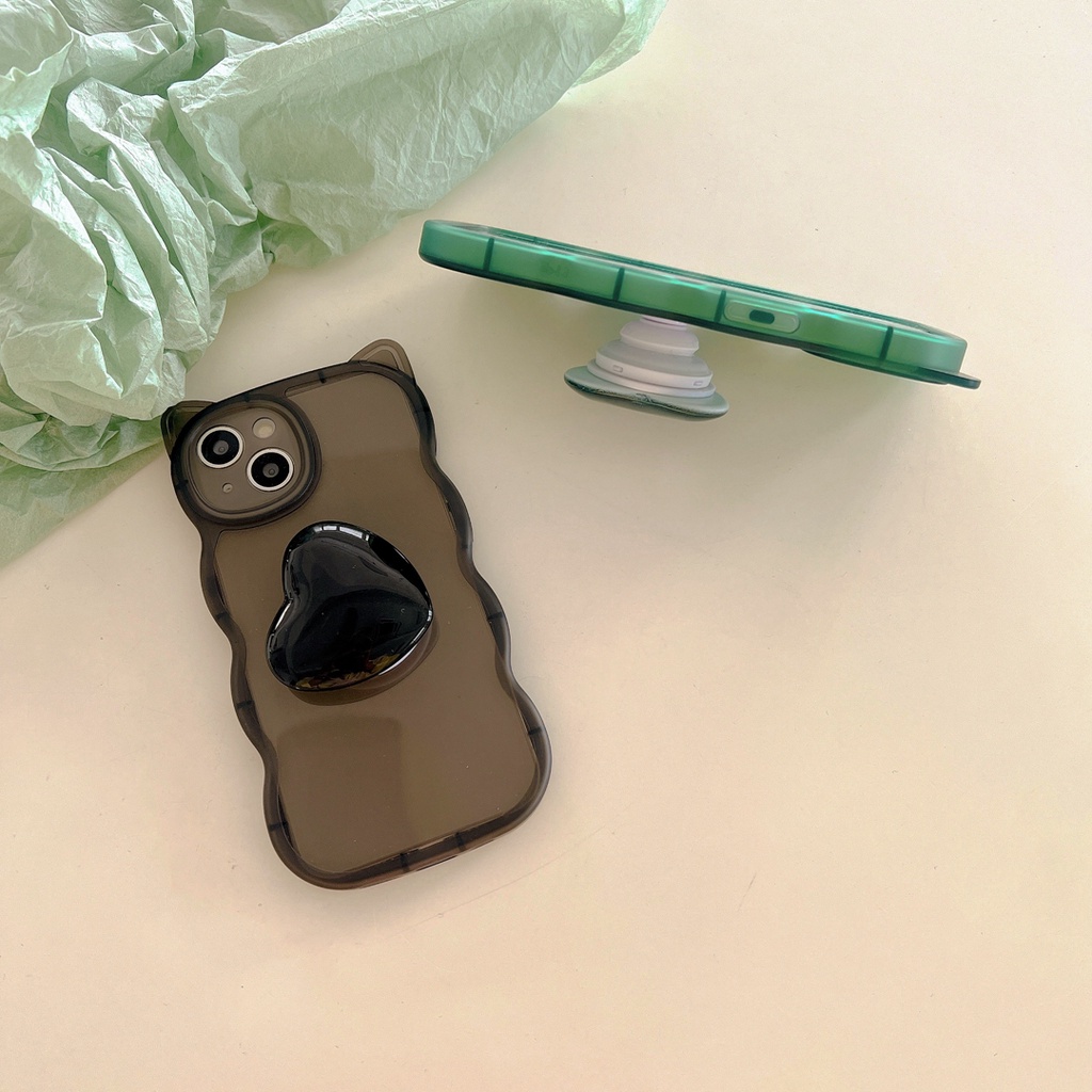 Ốp Điện Thoại Hình Tai Mèo Gắn Dây Đeo Cho Iphone 12 pro max 13 13 pro max11 pro max xs max xr x