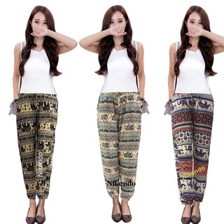 Quần lanh dài thổ cẩm 40-55kg quần nữ ống suông hoặc bo gấu