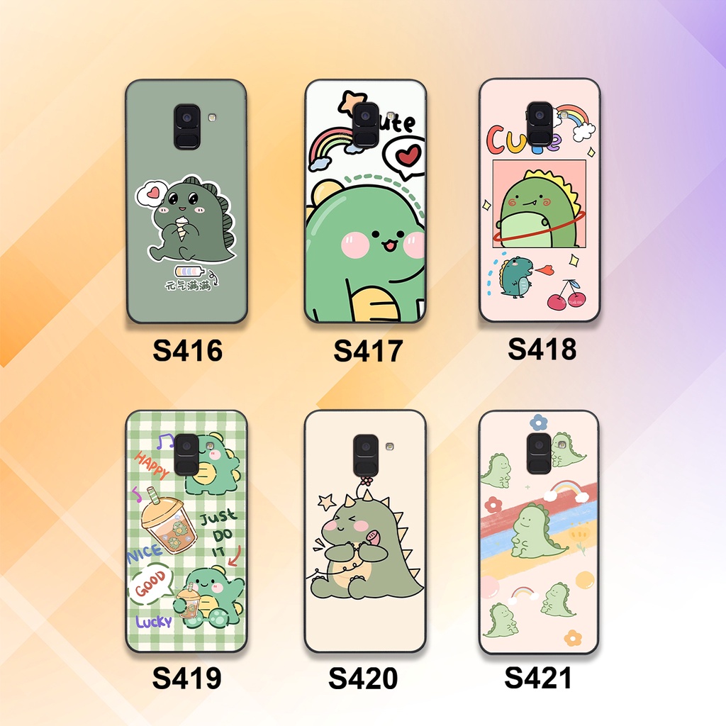 Ốp lưng SAMSUNG A6 2018 - A8 2018 - A8 PLUS in hình khủng long cute