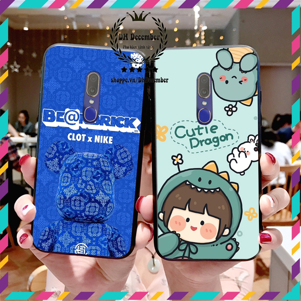 Ốp lưng Oppo F11 in hình 3D lucky, gấu Brick xinh xắn - KHÔNG NÊN BỎ LỠ