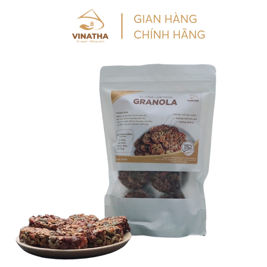 Bánh Granola Ăn Kiêng Giảm Cân Vinatha - 250gr - VNT08