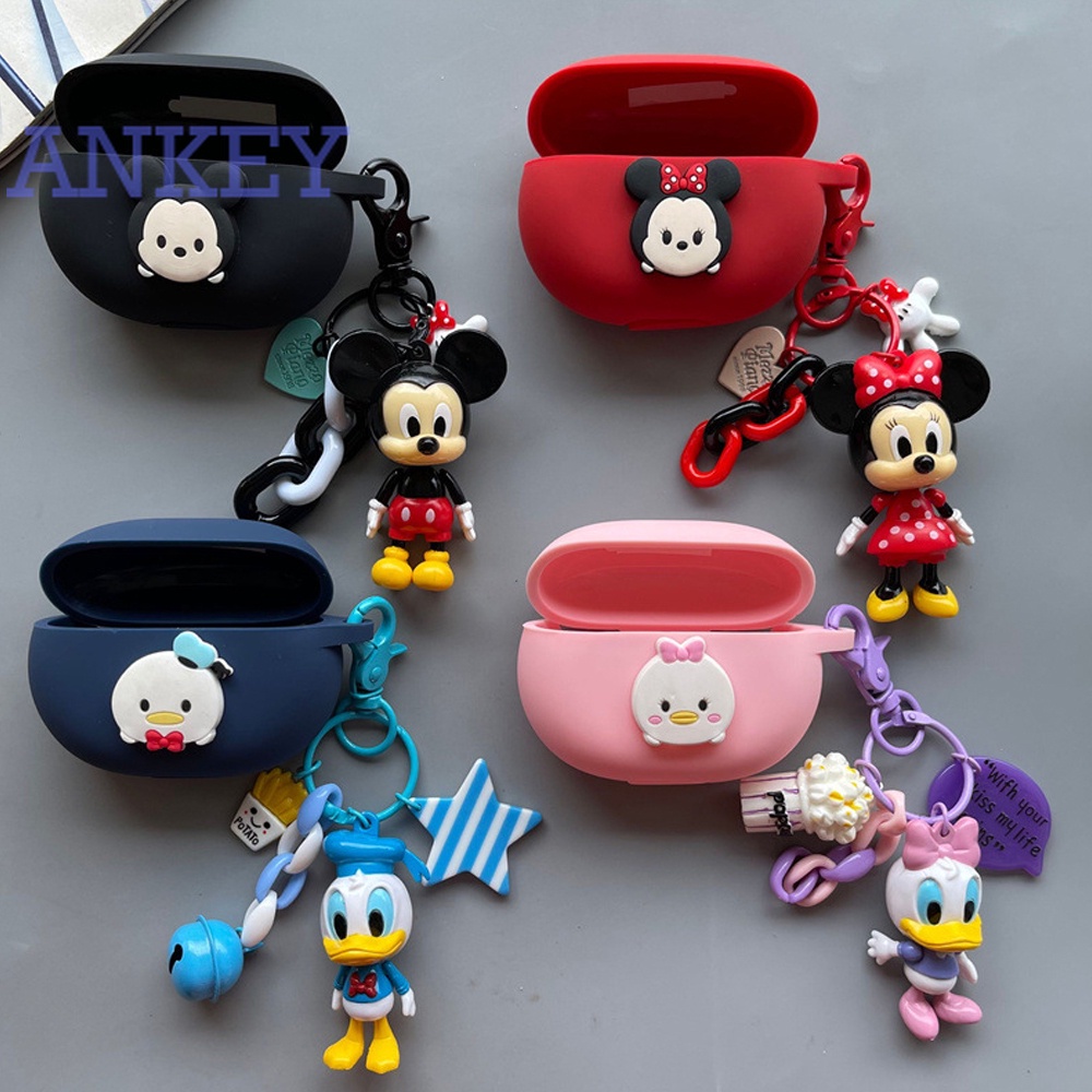 For Beats Studio Buds Case Vỏ Bảo Vệ Hộp Sạc Tai nghe không dây Bằng Silicon Họa Tiết Hoạt Hình Dễ Thương Kèm Móc Khóa Tiện Dụng