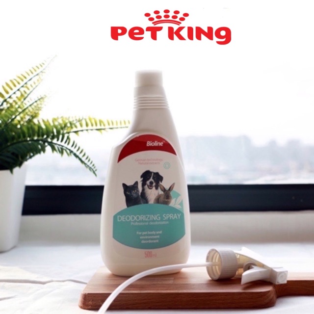 Xịt Diệt Khuẩn Khử Mùi Hôi Chó Mèo Bioline 500ml