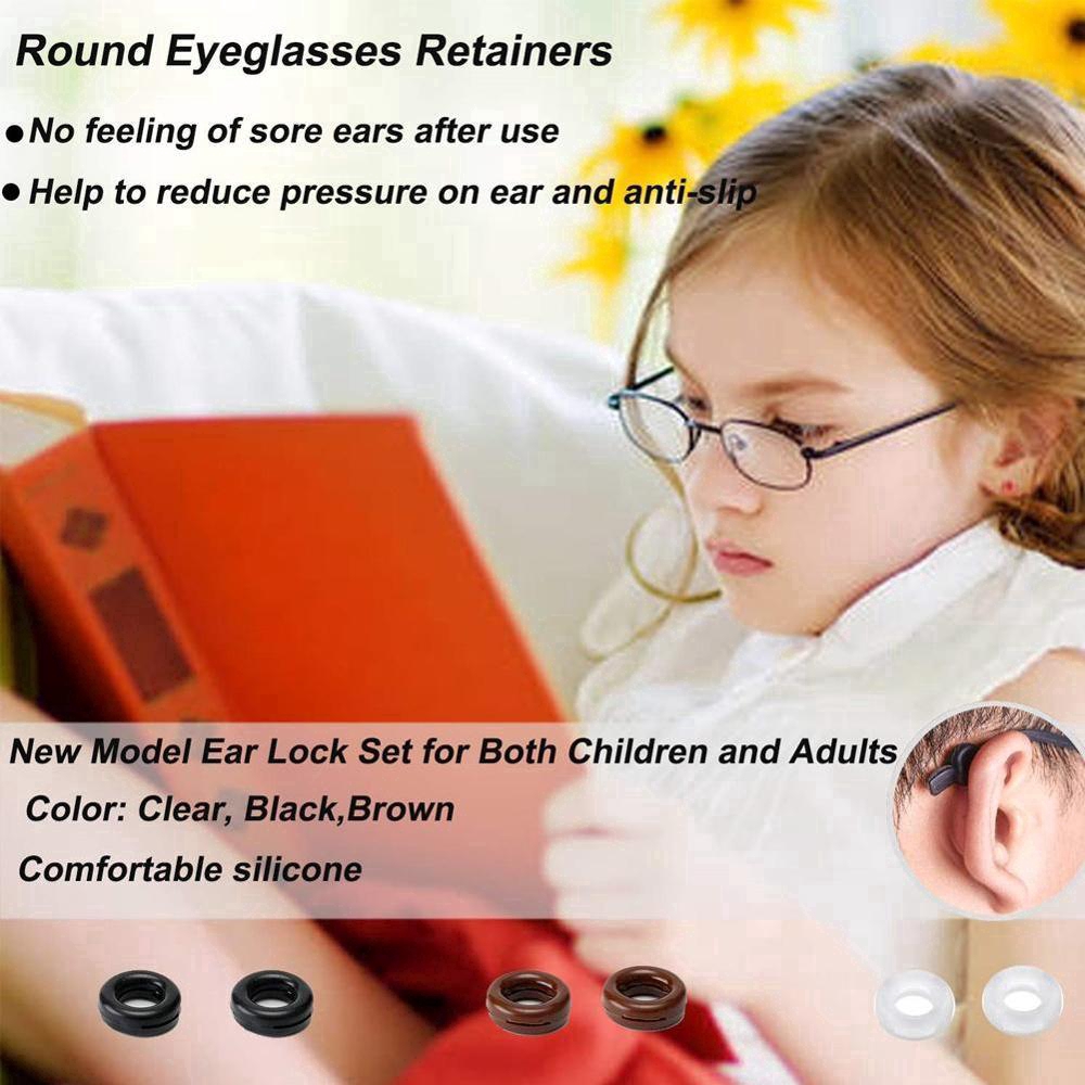 Set 10 cặp móc tai giữ kính mắt chống trượt bằng silicone tiện lợi