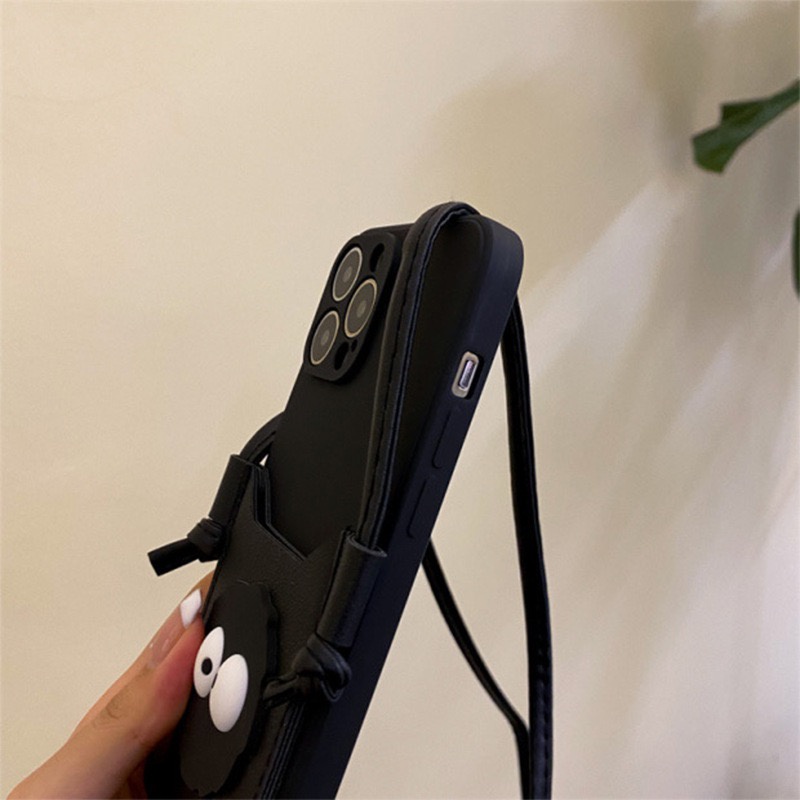 Dễ Thương Ốp Điện Thoại Có Ngăn Đựng Thẻ Và Dây Đeo Cho iphone14 / 15pro 13 11 12pro xsmax x / xs 7 / 8plus xr se2 6s se3