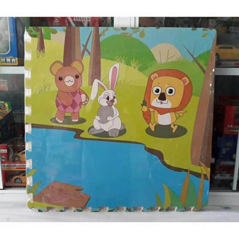 THẢM XỐP GHÉP HOẠT HÌNH BỘ 4 MIẾNG 60x60CM - Giá Rẻ Mẫu Ngẫu Nhiên