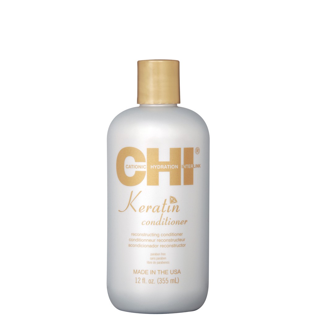 Dầu xả phục hồi bổ sung keratin cho tóc CHI Keratin Reconstructing Conditioner 355ml