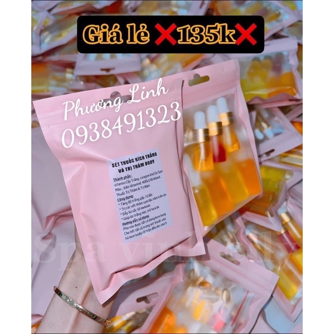 Set Thuốc Tây Trộn Kem Trắng Mạnh