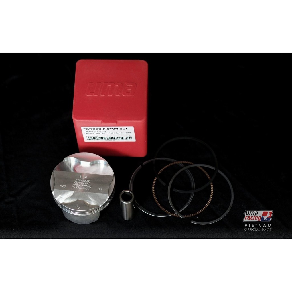 Piston nén UMA Racing 62mm PRO (Super Head) cho Exciter.