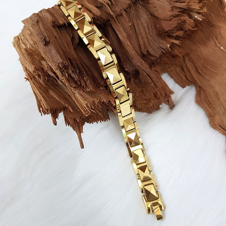 Lắc tay đá màu vàng, lắc tay nam bảng 1.2cm.