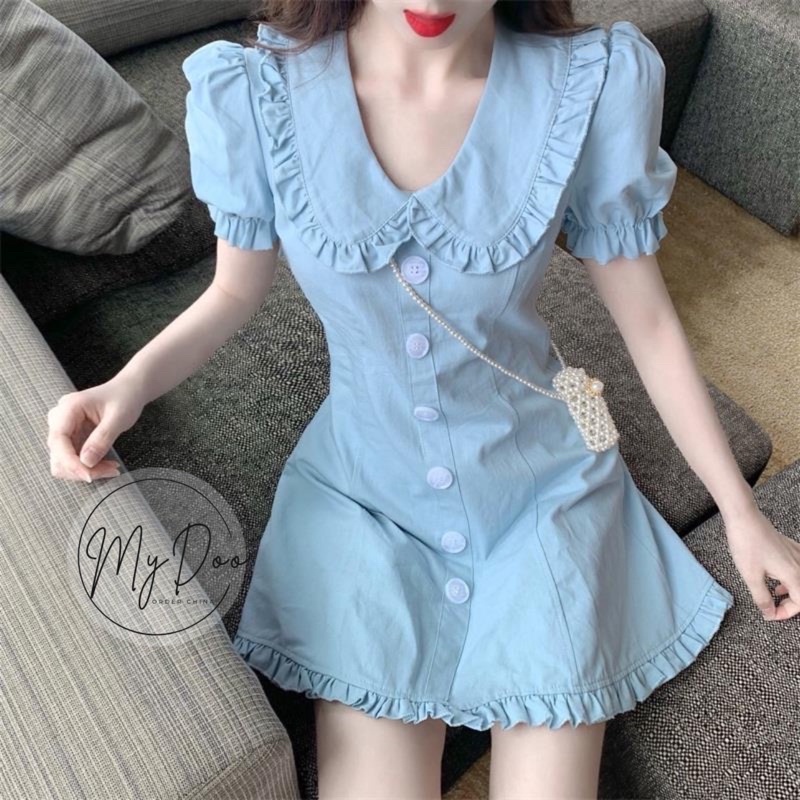 Đầm Midi Tay Ngắn Thời Trang Mùa Hè Cho Nữ [ 1000c đầu rẻ nhất]