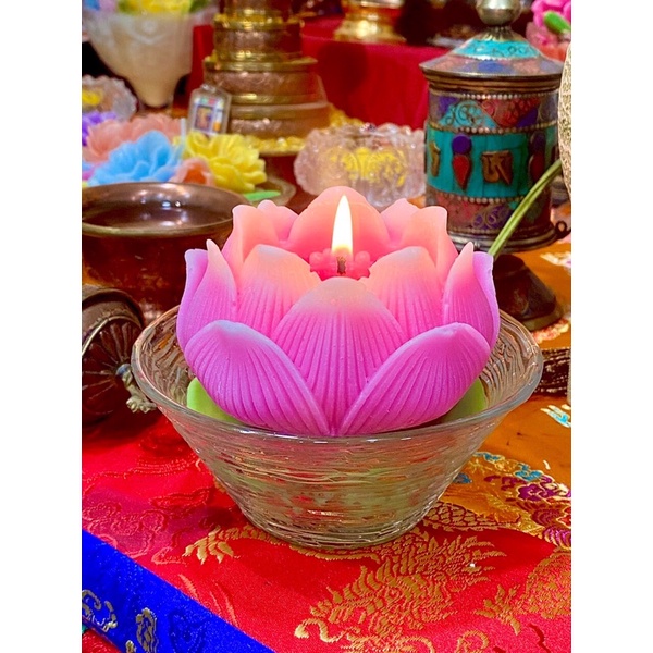 Nến bơ hình hoa sen