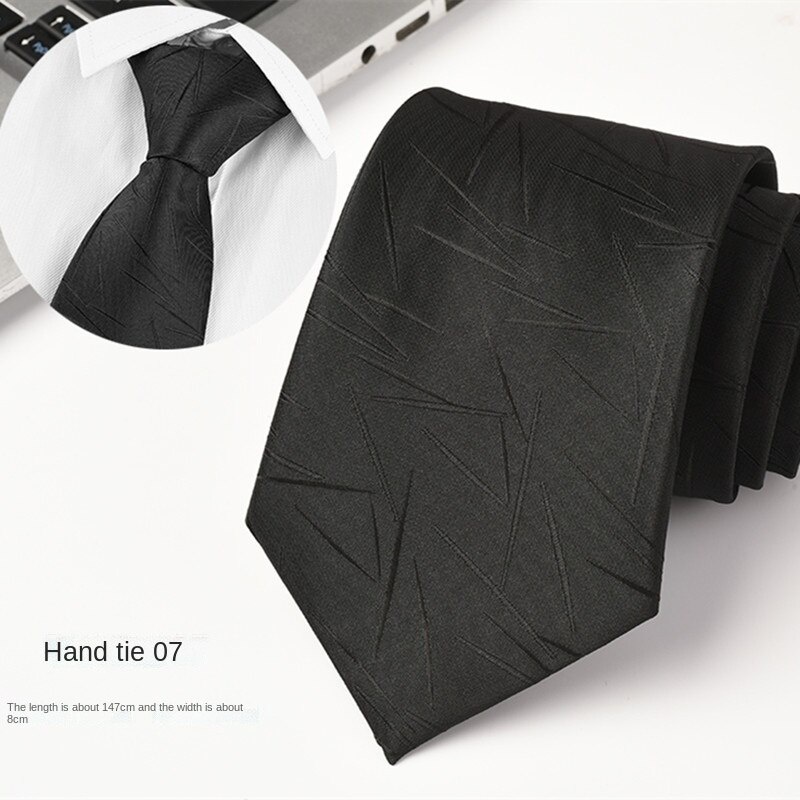 Cà Vạt Nam Màu Đen Thanh Lịch 8CM