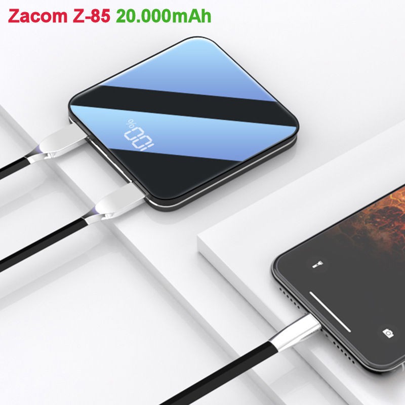 Pin Sạc Dự Phòng Mini ZACOM Z-85 siêu nhỏ gọn Dung Lượng Lớn 20.000 mAh Sạc Nhanh Thông Minh dùng cho điện thoại......