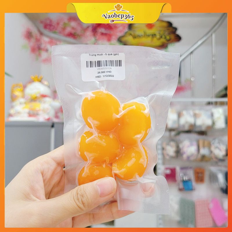 Trứng muối 12g - 14g (10 quả trứng vịt to) làm nhân bánh trung thu, làm sốt BBQ, kẹo nougat