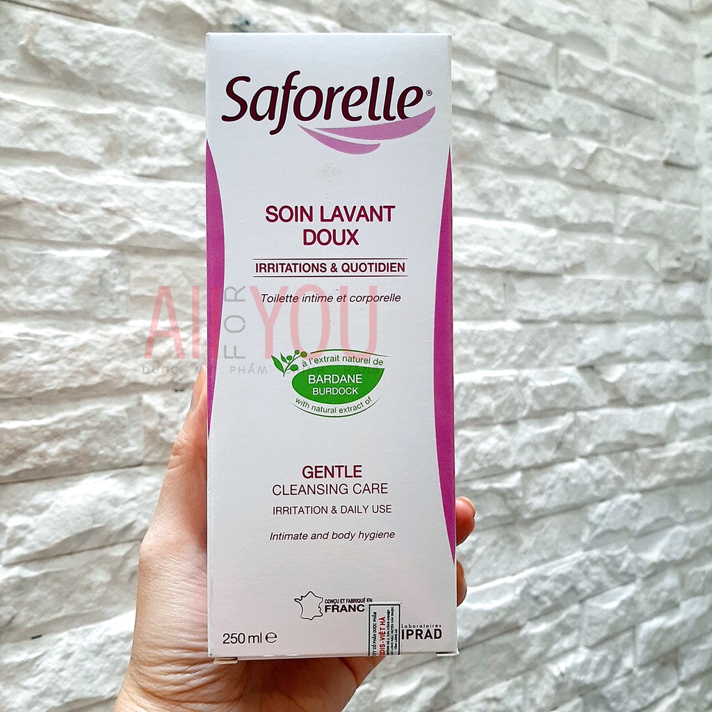 SAFORELLE Soin Lavant Doux 250mL - Dung Dịch Vệ Sinh Phụ Nữ Nhẹ Dịu.