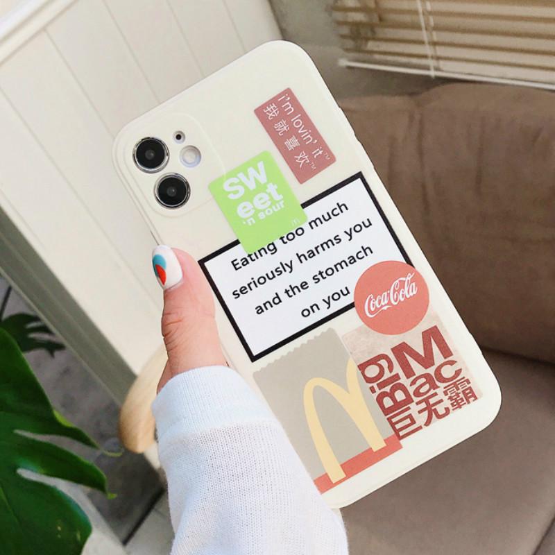 Ốp lưng Thời Trang Bằng Silicone Mềm In Nhãn Hiệu Cho Iphone 12 / 11 Pro / Max / X / Xs Max / Xr / 8 / 7 Plus | BigBuy360 - bigbuy360.vn