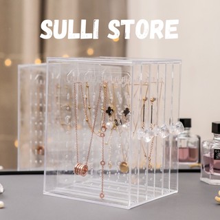 Tủ đựng trang sức Mica trong suốt 3 ngăn kéo Sulli store