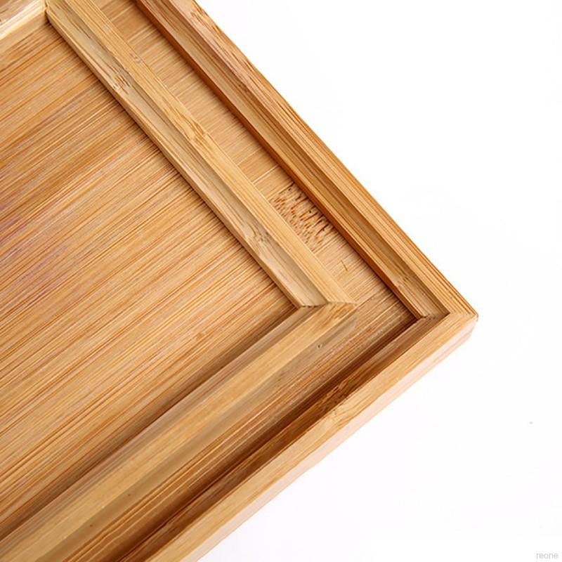 Khay gỗ tre đựng trà / trái cây đa năng tiện dụng