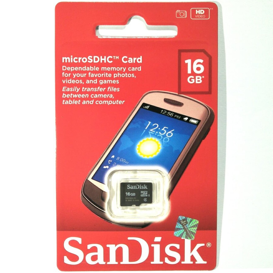 Thẻ Nhớ Micro Sd 16gb Class 4 Sandisk Micro Sd