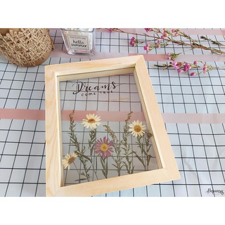 Khung tranh hoa ép, hoa khô để bàn BEPANSY Dreams come true