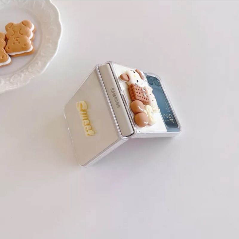 Ốp silicon Samsung Z Flip 3 - Z Flip 4 - ZFlip3 - ZFlip4 5G charm dễ thương cute
