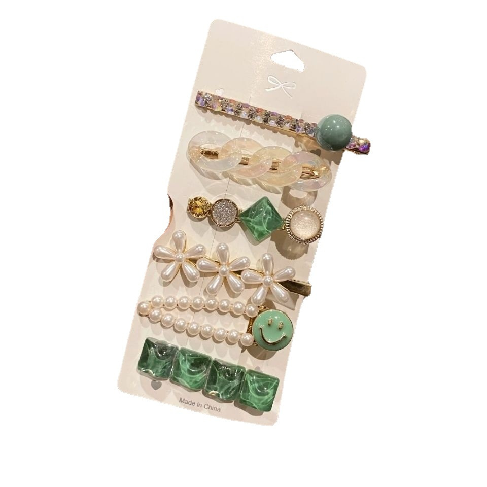 Set 6 Kẹp Tóc Công Chúa Phong Cách Hàn Quốc Xinh Xắn Cho Bé Gái