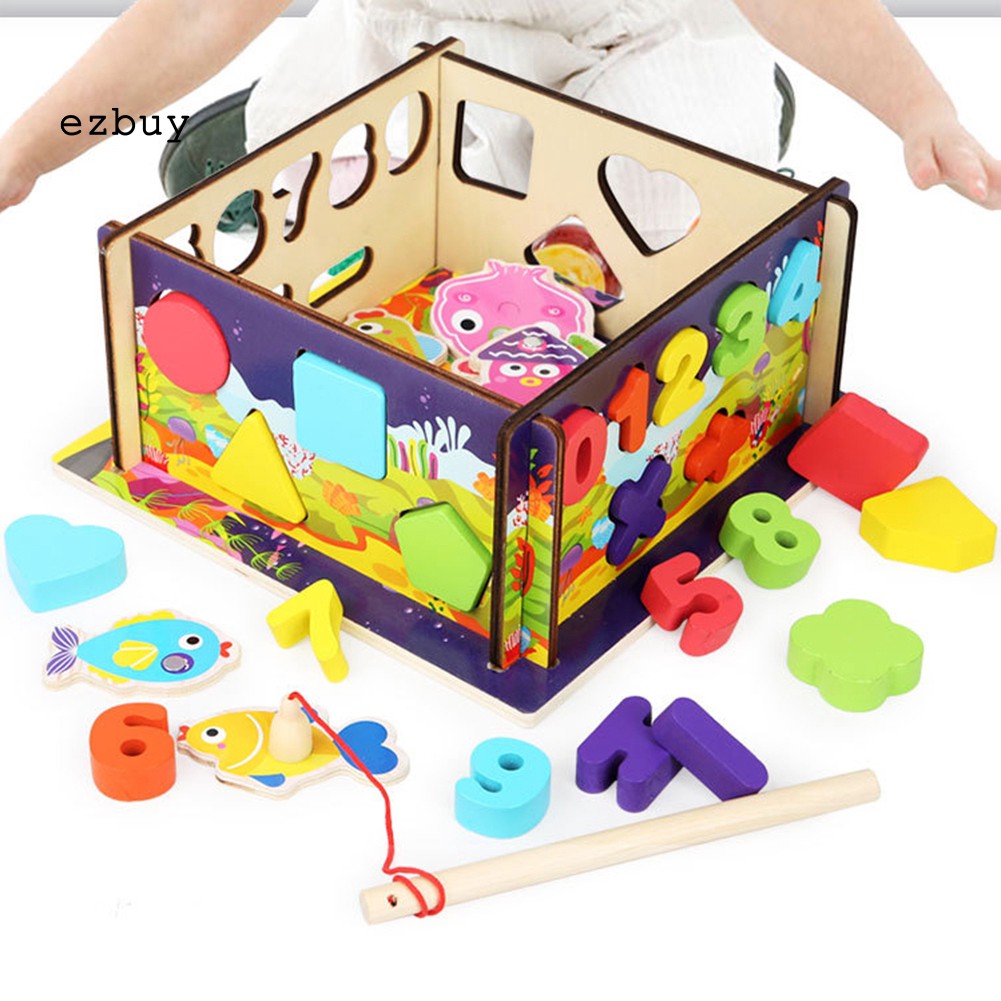 Đồ Chơi Câu Cá 2 Trong 1 Bằng Gỗ Cho Bé