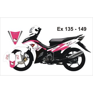 Tem Trùm Exciter 135 Helo Kitty Trắng Hồng-149