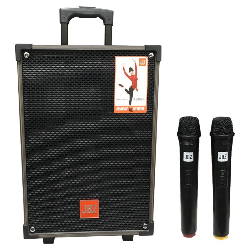 Loa kéo JBZ 107-Bass 2.5 tấc(25cm)CS-300W+2 Micro Không Dây+Remto+1 adapter sạc+dây tín hiệu tivi