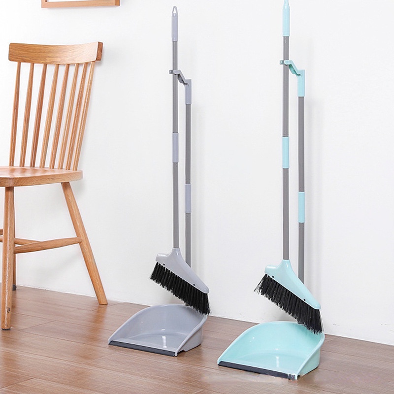 Bộ Chổi Và Đồ Hốt Rác Bằng Nhựa Mềm Có Thể Tháo Rời Tiện Dụng