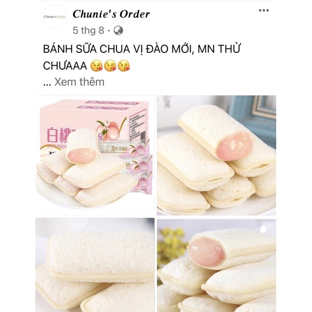 Bánh Sữa Chua Bibizan Vị Đào Siêu HOT