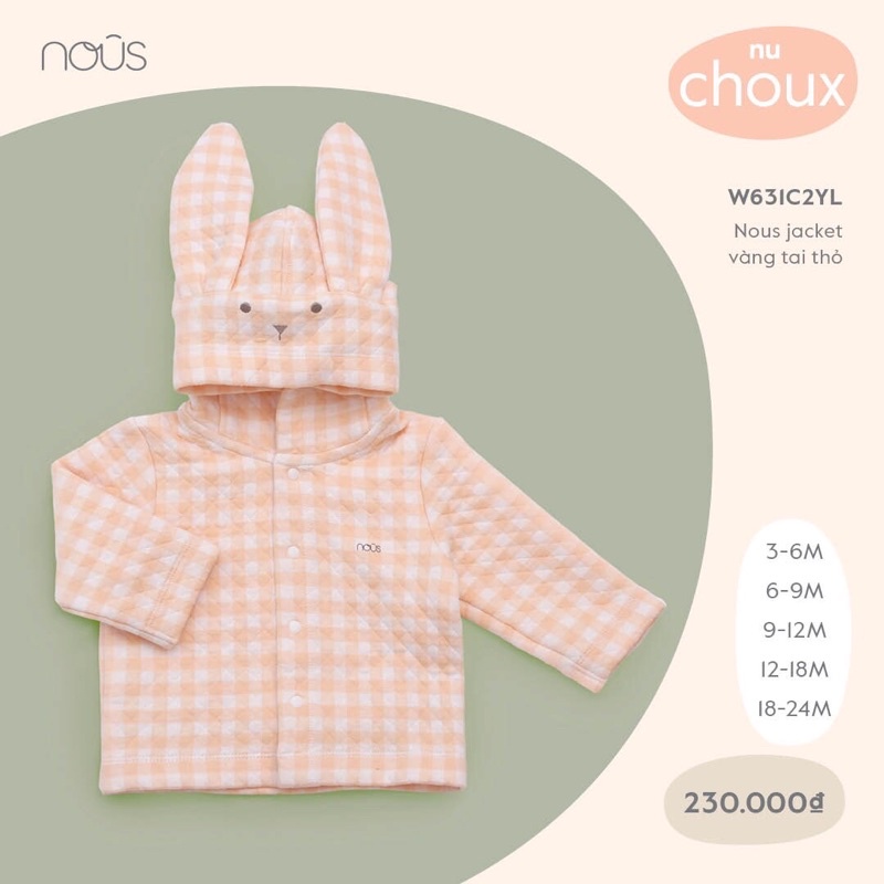 Nous - Áo khoác Jacket tai thỏ W631