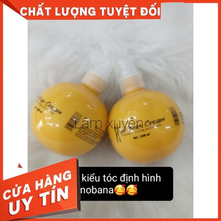 Wax gel tạo lọn tóc uốn xoăn giữ nếp Nobana hũ màu vàng  FREESHIP  tạo kiểu tóc , định hình kiểu tóc, mùi thơm dịu nhẹ