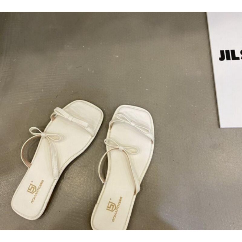 Dép bigsize hai dây ngang phối nơ 35-43