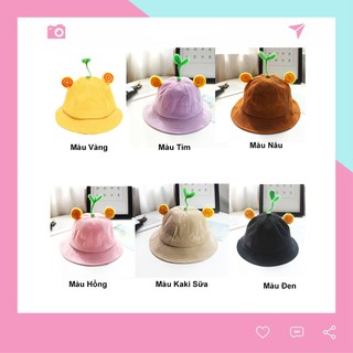 Mũ Nón Maruko 3D Rộng Vành Kiểu Bucket Kaki Nhung Siêu Đáng Yêu Cao Cấp