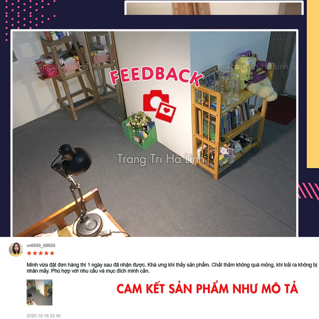 Thảm nỉ trải sàn nỉ lót sàn văn phòng cửa hàng, thảm sự kiện giá rẻ dạng cuộn 3mm trải sân khấu hội nghị event