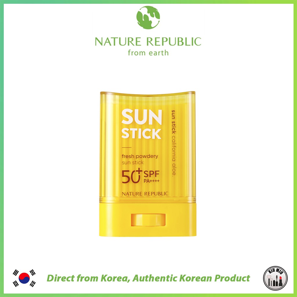 NATURE REPUBLIC CALIFORNIA ALOE FRESH POWDERY SUN STICK SPF50+ PA++++ *ORIGINAL KOREA*