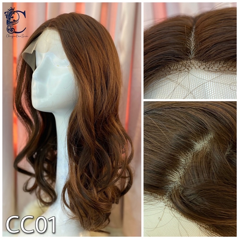 Tóc giả da đầu móc lưới cc01