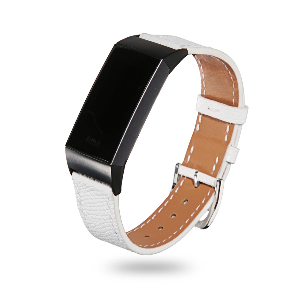 Dây đeo bằng da mềm thoáng khí cho đồng hồ thông minh Fitbit Charge 4 / Charge 3 / Charge 2