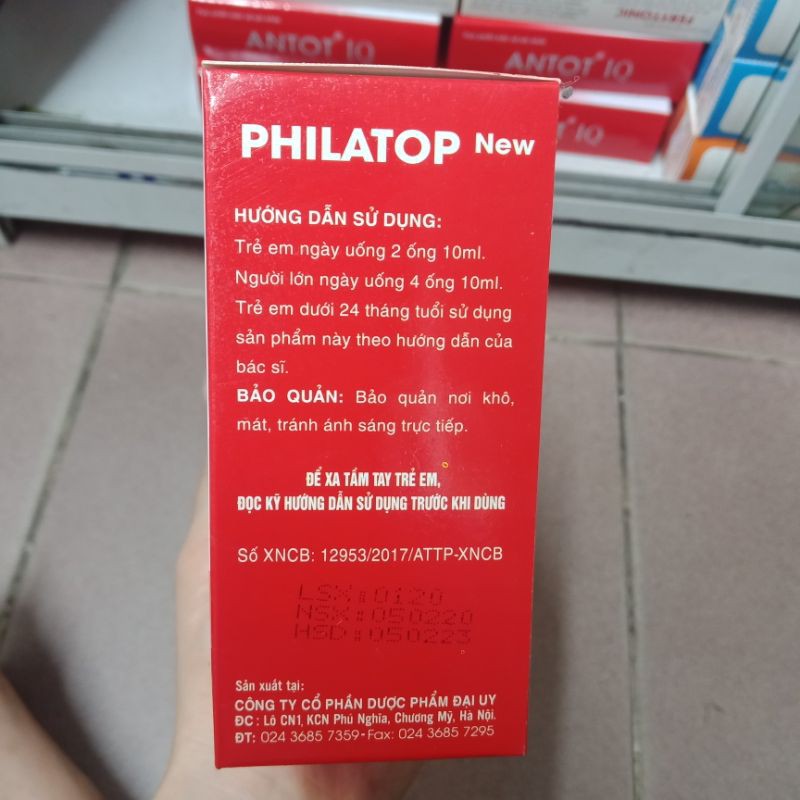 Philatop New hộp 20 ống nhựa