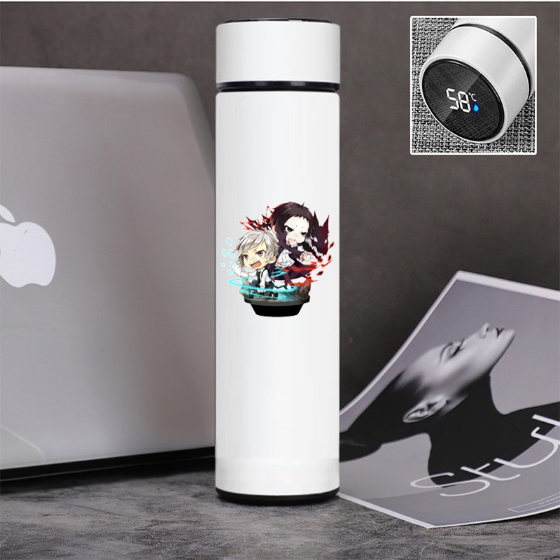 Bình giữ nhiệt đựng nước in hình Bungou Stray Dogs tiện lợi xinh xắn anime chibi