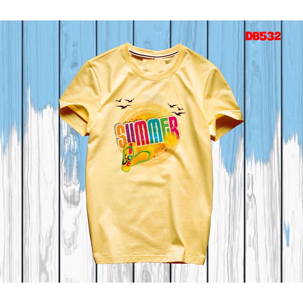 áo thun đi biển Summer cầu vòng đôi dép -- [Giá niêm yết là giá của 1 áo]