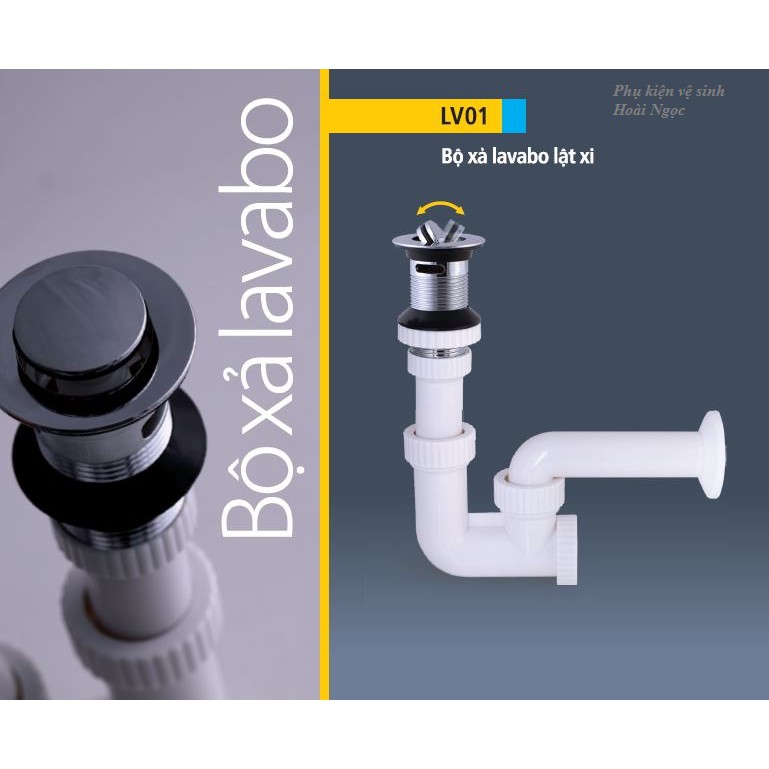 LV01 - Bộ xả lavabo lật (có xi)