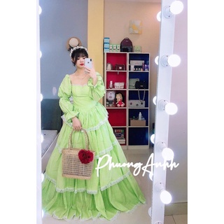 Maxi công chúa xanh tầng cao cấp