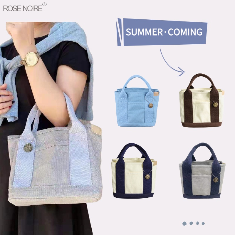 Túi Đựng Cơm Trưa Nhiều Ngăn Bằng Vải Canvas Mẫu Mới Nopire 2022