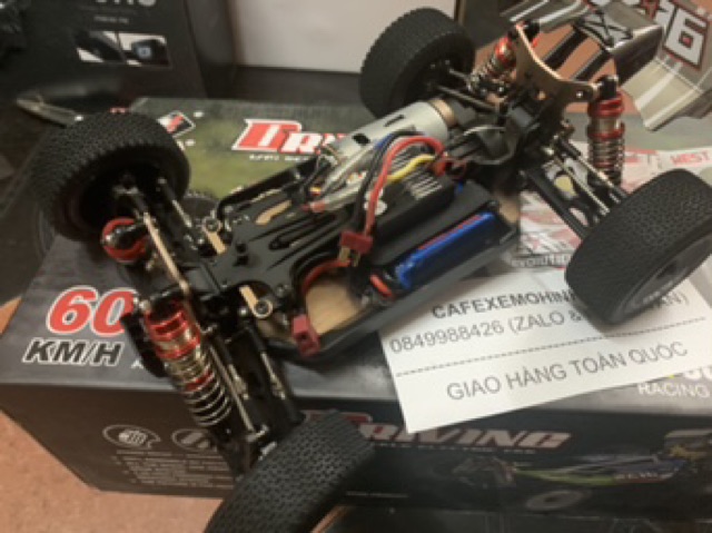 Xe điều khiển wltoys 144001 60km/h chuẩn thi đấu 4wd sườn kim loại phuộc nhôm