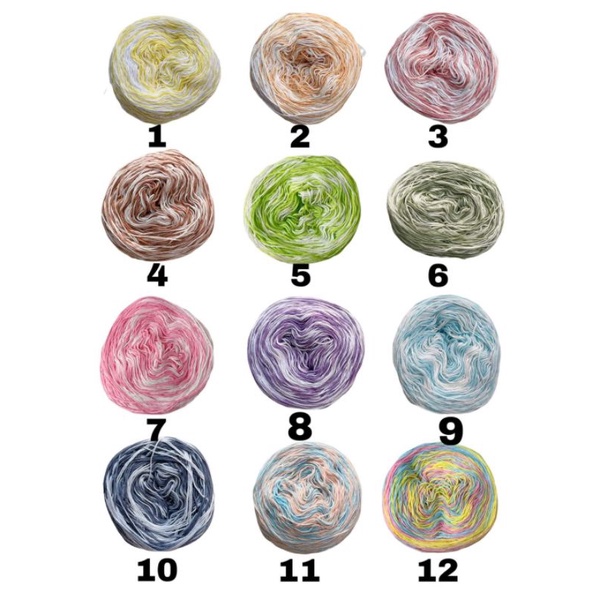 Sợi cotton VN màu loang