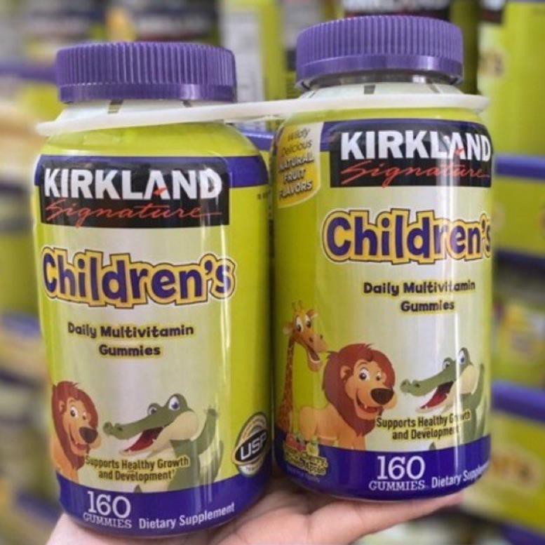 Kẹo dẻo Kirkland Children's Multivitamin Gummies dành cho bé biếng ăn, thiếu chất